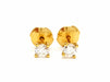Boucles d'oreilles Boucles d'oreilles Puces Or jaune Diamant 58 Facettes 06432CD