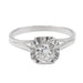 Bague 53.5 Bague Solitaire Or blanc Diamant 58 Facettes 2569753CN