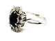 Bague 52 Bague Fleur Or blanc Saphir 58 Facettes 1269764CN