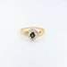 Ring 53 Ring 2 Gold Diamonds Sapphire 58 Facettes 28787