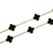 Van Cleef & Arpels Long Necklace, “Vintage Alhambra”, yellow gold, onyx. 58 Facettes 32128