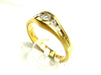 Ring 54 Diamond ring in yellow gold 58 Facettes