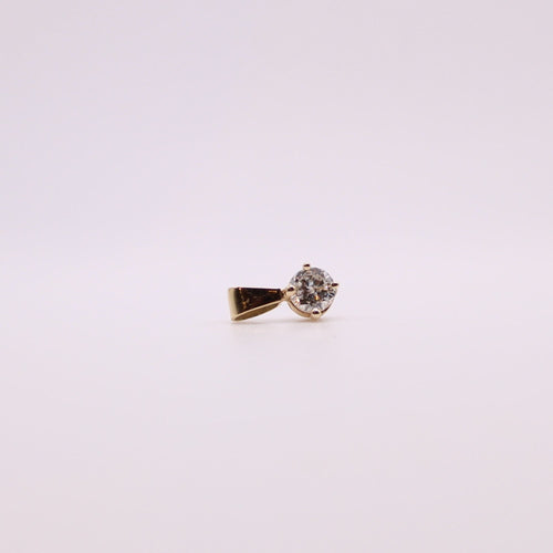 Pendentif Pendentif Solitaire diamant or jaune 4 griffes 58 Facettes