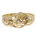 Gold bangle bracelet with large tulip motif 58 Facettes 20195-0008