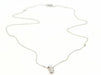 Necklace Necklace Chain + pendant White gold Diamond 58 Facettes 579136RV