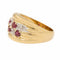 Bague 56 Bague Bandeau Or jaune Rubis 58 Facettes 2229023CN
