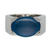 Ring 53 Cartier ring, “Tankissime”, white gold, blue chalcedony. 58 Facettes 31792