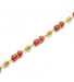 Necklace 57.5 cm / Yellow / Gold 750 Gold and coral necklace 58 Facettes 170078R