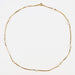 Gold chain necklace with cube mesh and cultured pearls 58 Facettes 22-301