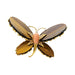 Broche Broche Papillon Fred, or jaune, corail, diamants et oeil de tigre. 58 Facettes 30760