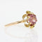 Bague 54 Bague fleur grenat et or 58 Facettes 22-308
