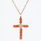 Pendentif Pendentif croix en perles de corail 58 Facettes 22-075