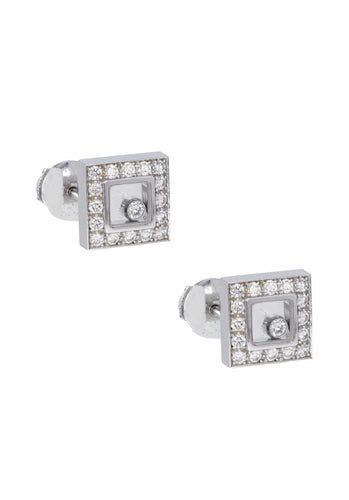 Boucles d'oreilles CHOPARD - Boucles d'oreilles Happy Diamonds 58 Facettes 63236-59513