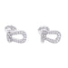 Earrings Fred earrings, "Force 10", white gold, diamonds. 58 Facettes 33157