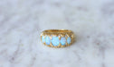 Ring Opal and diamond garter ring 58 Facettes