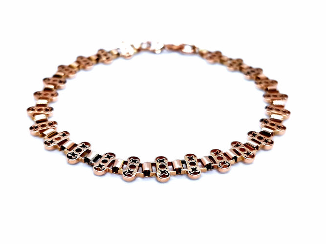 Bracelet Bracelet Or rose 58 Facettes 948413CD