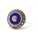 Bague Bague vintage opale lapis lazuli argent 58 Facettes