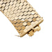 Bracelet Large bracelet motif nid-d'abeilles en or rose. 58 Facettes 31070