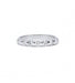 Ring 54 / White/Grey / 750 Gold Half Alliance 7 Diamonds 58 Facettes 210217R
