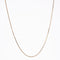 Collier Chaine or jaune maille plate imbriquée 58 Facettes 23-073