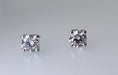 Earrings Diamond earrings, 18 carat white gold 58 Facettes