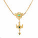 Necklace Ancient Holy Spirit necklace in gold 58 Facettes DV2004