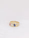 Ring 51 English bangle ring Yellow gold Diamond Sapphire Ruby 58 Facettes J136