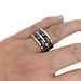 Ring 55 Chanel "Ultra" large model ring in white gold and black ceramic. 58 Facettes 31521
