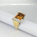 Ring Yellow gold ring Diamonds and citrine 58 Facettes 21229