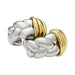Earrings OJPerrin earrings, "Venetian", yellow gold, silver. 58 Facettes 30942