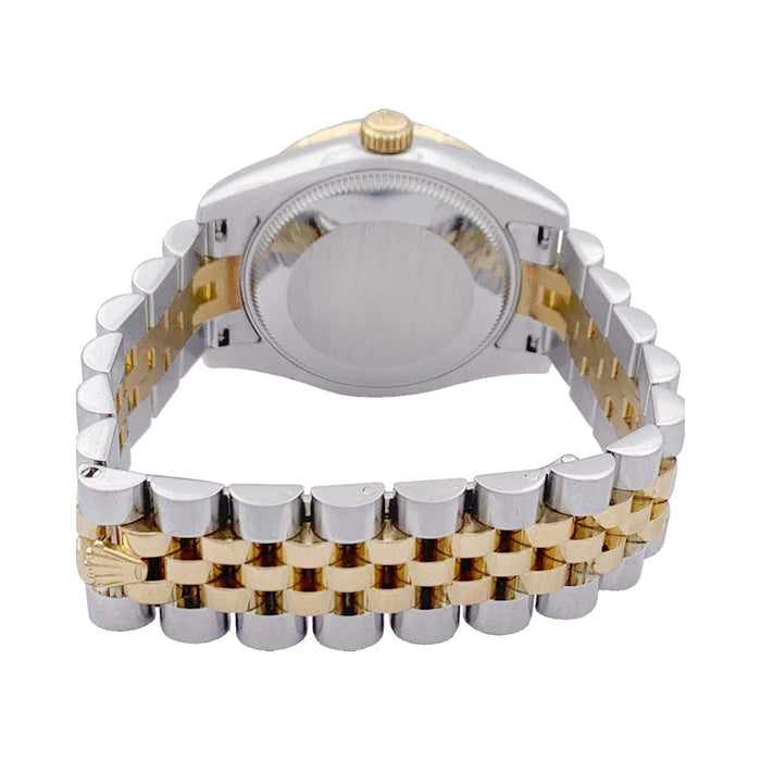 Montre Montre Rolex, "Oyster Perpetual Datejust", or jaune, acier, nacre et diamants. 58 Facettes 33345