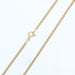 Yellow gold chain necklace with curb chain 58 Facettes 16-377