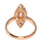 Bague 59 Bague vintage antique en forme de marquise de diamants 58 Facettes 23271-0585