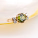 Ring 54 Old peridot and diamond ring 58 Facettes 23-141