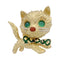 Collier Clip vintage, "Chat". 58 Facettes 32383