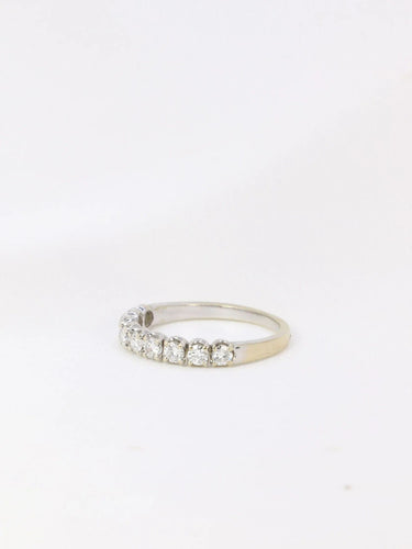 Bague 52.5 Demi-Alliance américaine diamants 0,54 ct 58 Facettes J106