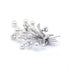 Broche Blanc/Gris / Or 750 Broche gerbe de fleurs diamants et perles 58 Facettes 190140R