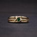 Ring Oval emerald ring bezel set 58 Facettes