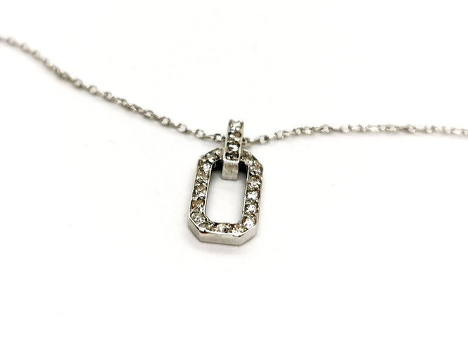 Collier Collier Or blanc Diamant 58 Facettes 1167356CD