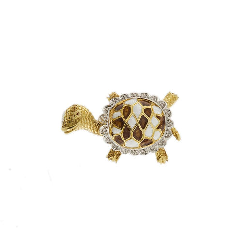 Brooch Enameled turtle brooch 58 Facettes 28598