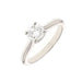 Bague 53 Solitaire diamant 0.88 carat en or blanc 58 Facettes 241027