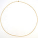 Gold chain necklace with filed convict mesh 58 Facettes 17-015