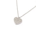 Necklace Heart Pave Diamond Necklace White Gold 58 Facettes