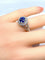 Bague 54 Bague cocktail saphir diamants 58 Facettes AB153