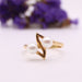 Ring Bague Toi et Moi 18k yellow gold and cultured pearls 58 Facettes
