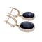 Boucles d'oreilles Boucles d'oreilles or rose, hématite, quartz, diamants. 58 Facettes 32895