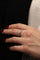 Bague 55 Bague Demi alliance Or blanc Diamant 58 Facettes 2092894CN