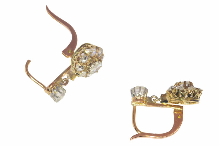 Boucles d'oreilles Boucles d'oreilles vintage diamants antiques 58 Facettes 22049-0169