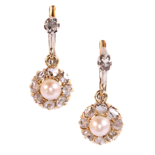 Boucles d'oreilles Boucles d'oreilles, diamants et perles 58 Facettes 19015-0020