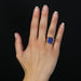 Ring 67 Lapis lazuli signet ring in yellow gold 58 Facettes 23-230